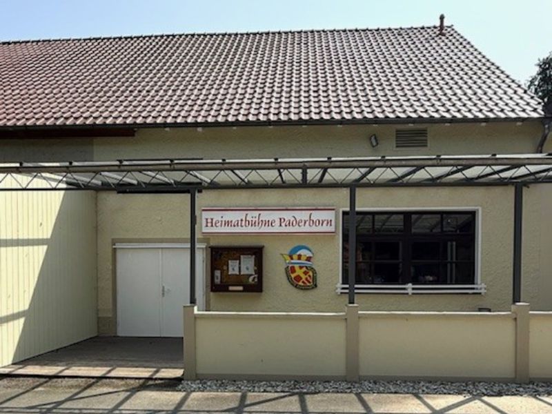 Vereinsheim der Heimatb&uuml;hne Paderborn im Haxtergrund 18 in 33100 Paderborn. Das Vereinsheim kann f&uuml;r Veranstaltungen aller Art vermietet werden.